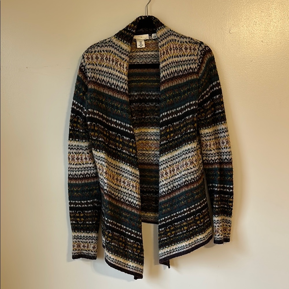 H&M Multicolor Knit Cardigan